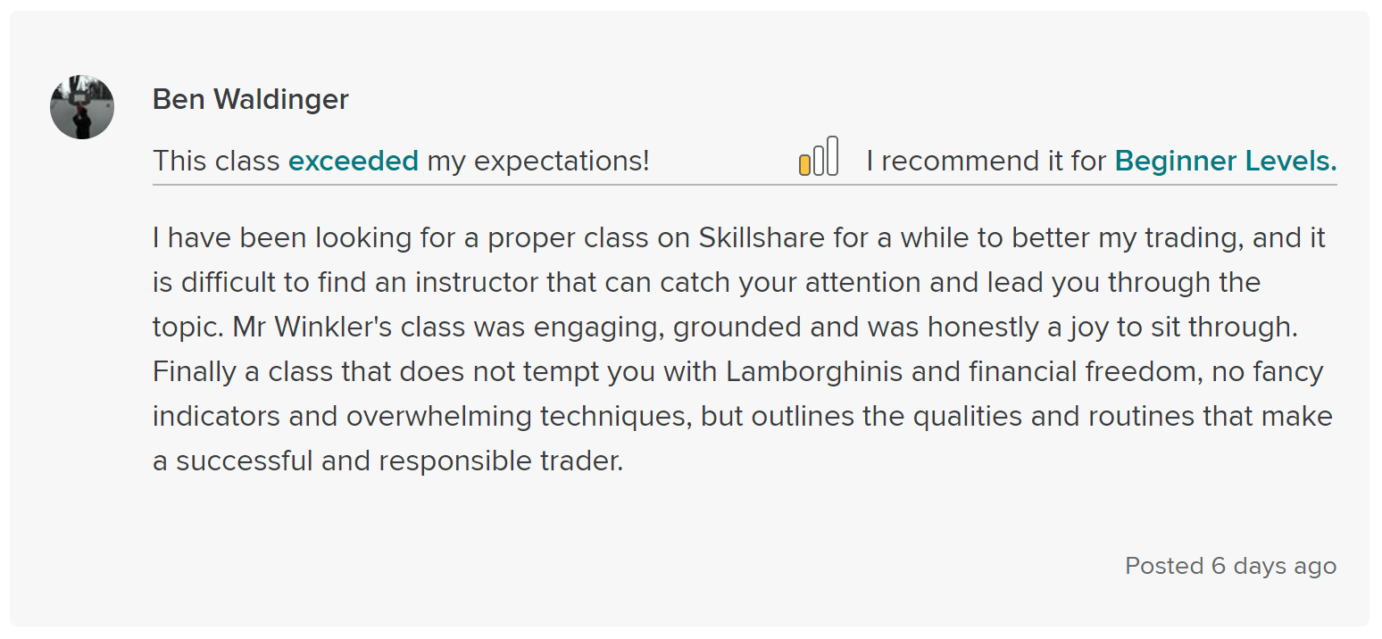 TradeJournal review by Ben Waldinger - Alex Winkler