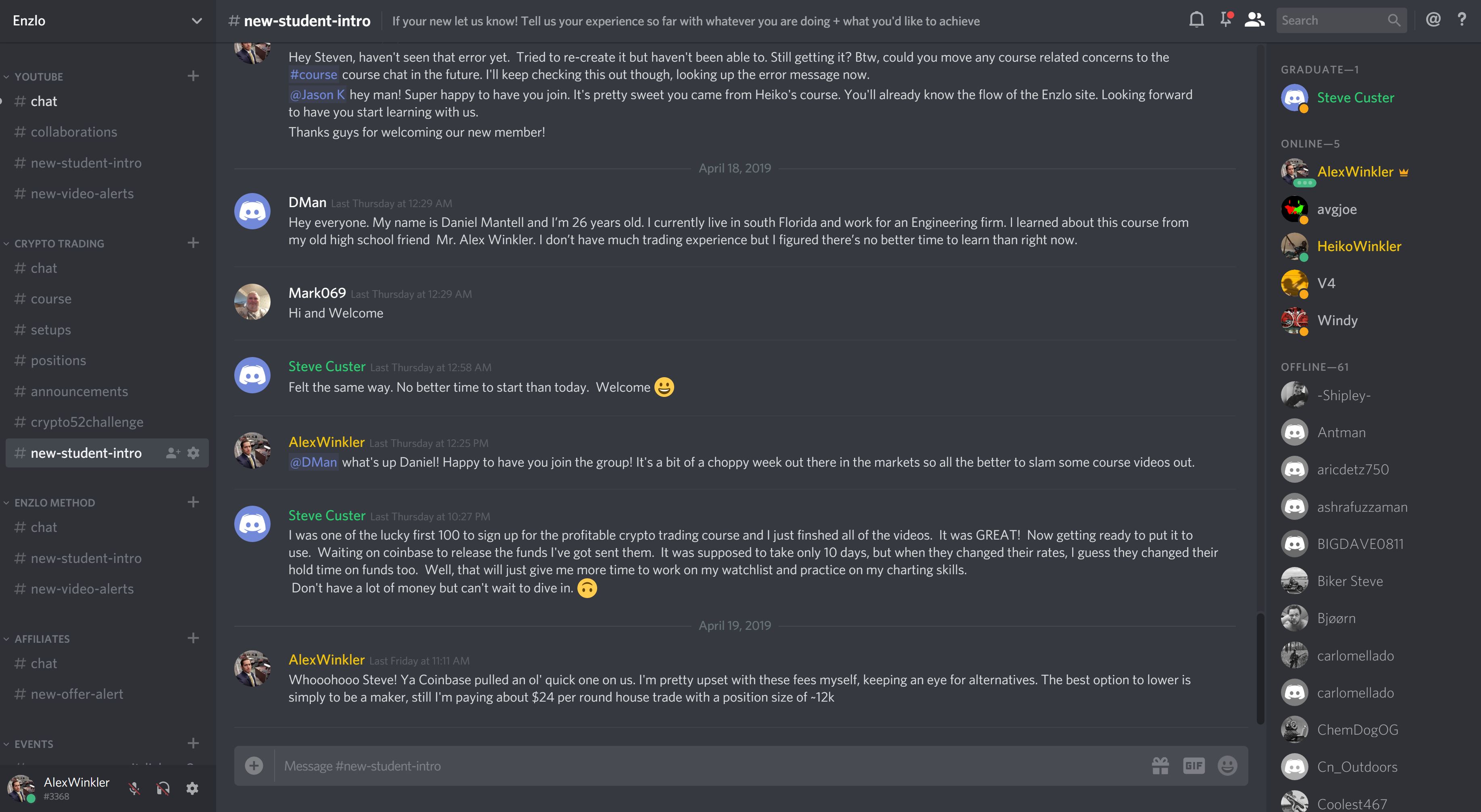 TradeJournal review by Steve Custer New - Alex Winkler