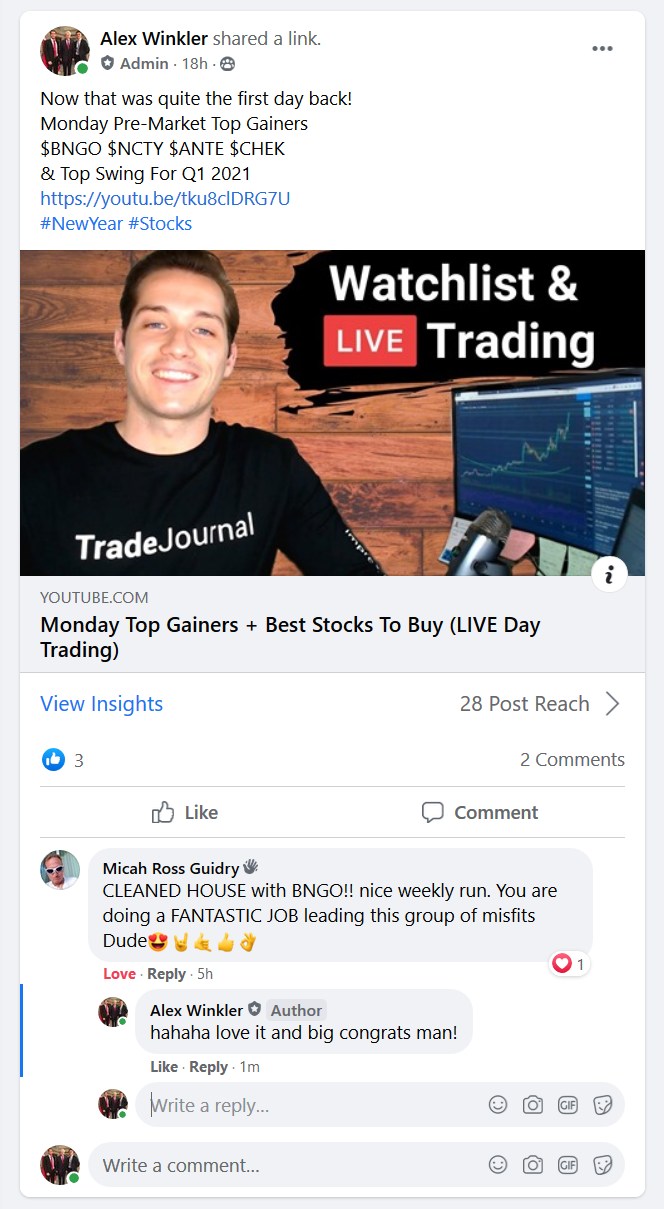 TradeJournal review by Pre-Cropped Images - Alex Winkler