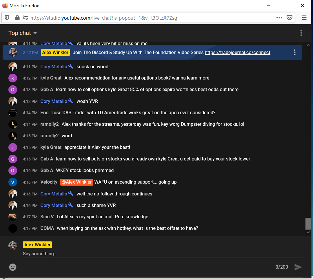 TradeJournal review by Sinc V   Spirit Animal on Streams - Alex Winkler