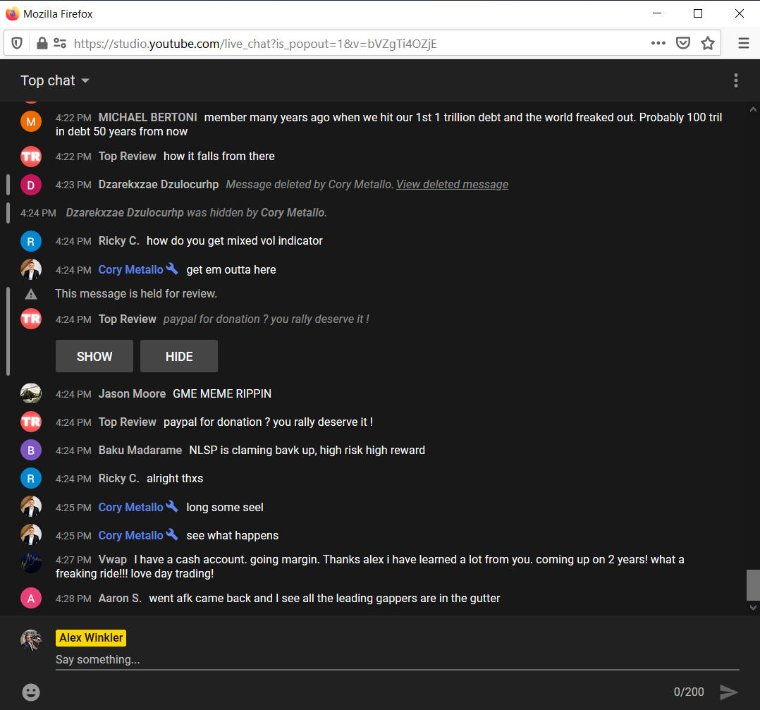 TradeJournal review by Vwap 2 Years on Streams - Alex Winkler