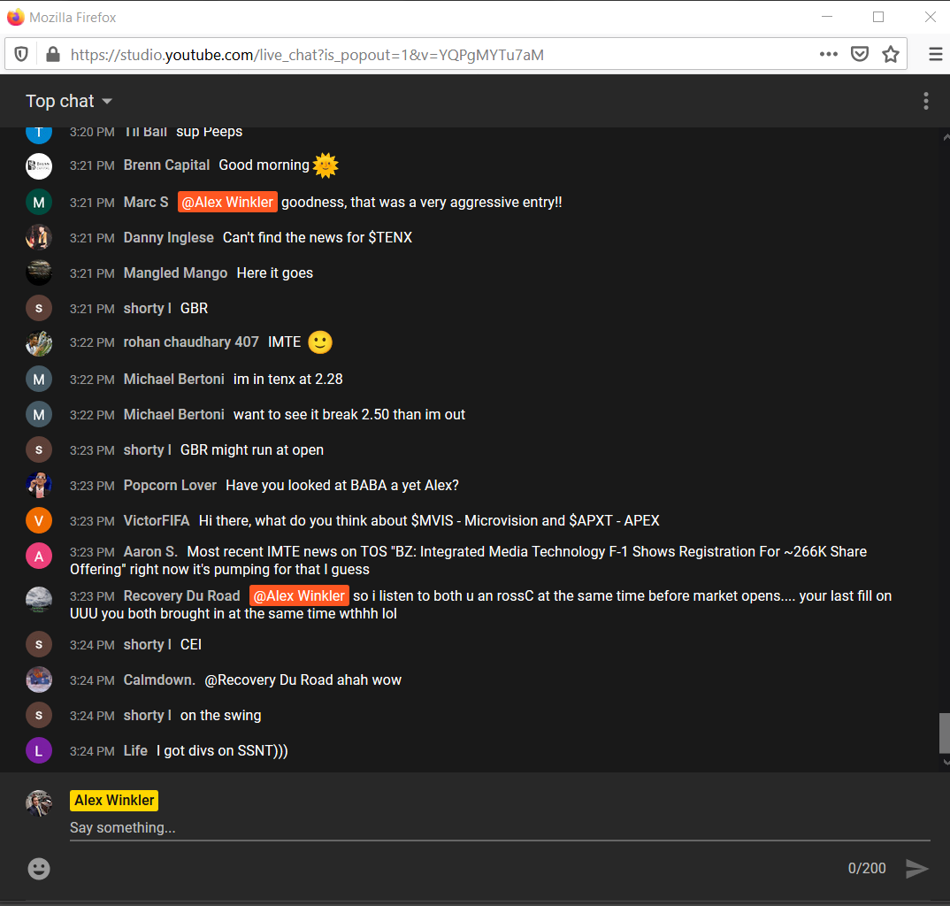 TradeJournal review by Stream1 on Streams - Alex Winkler