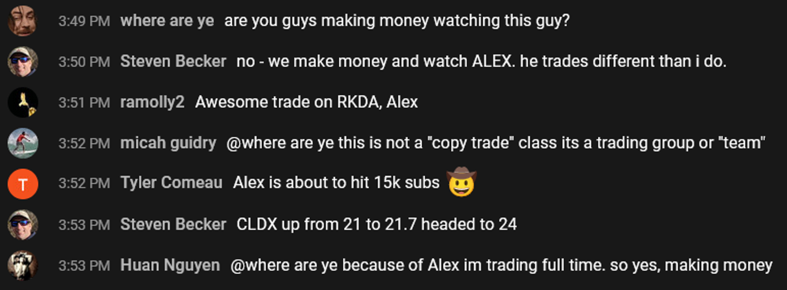 TradeJournal review by Live Trading on YouTube - Alex Winkler